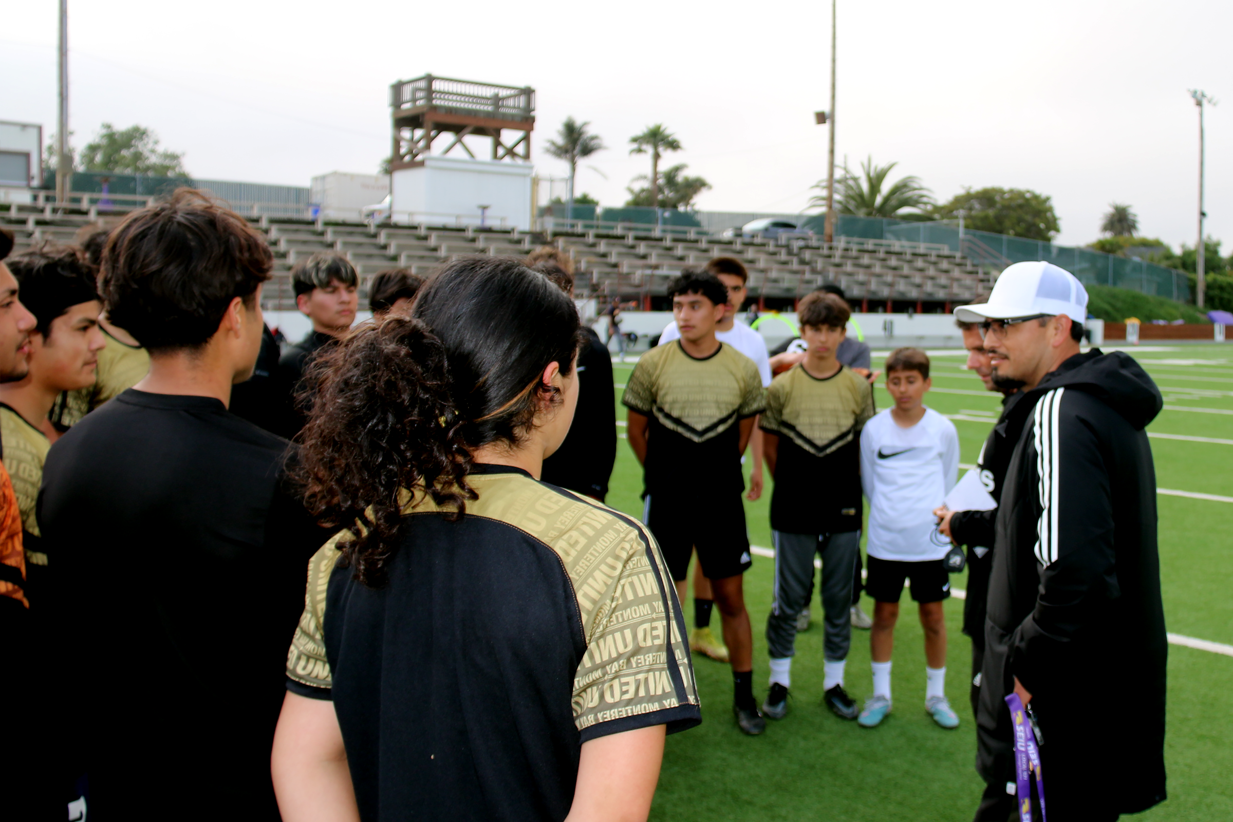 Monterey Bay United Soccer Team Training in Salinas High school Soccer Fields